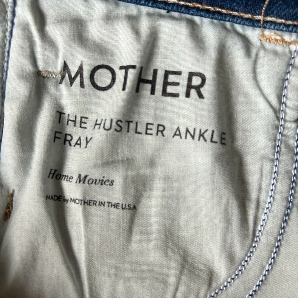 MOTHER The Hustler Ankle Fray in Home Movies High Rise Cropped Flare Jeans - Picture 14 of 16